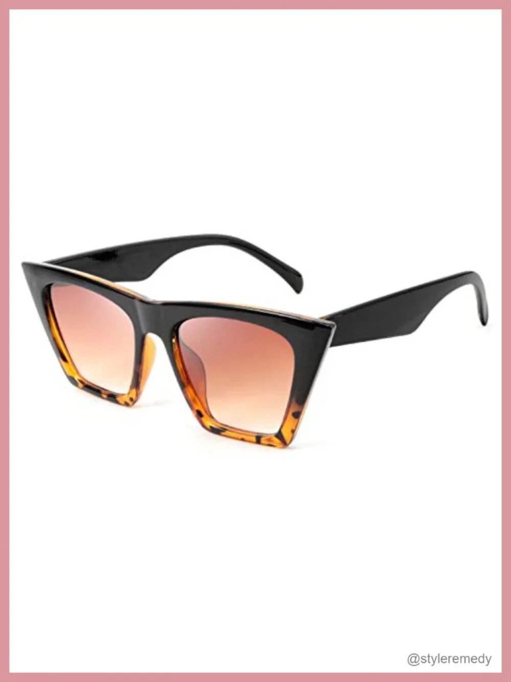 Vintage Square Cat Eye Sunglasses UV400 Protection